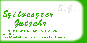 szilveszter gutjahr business card